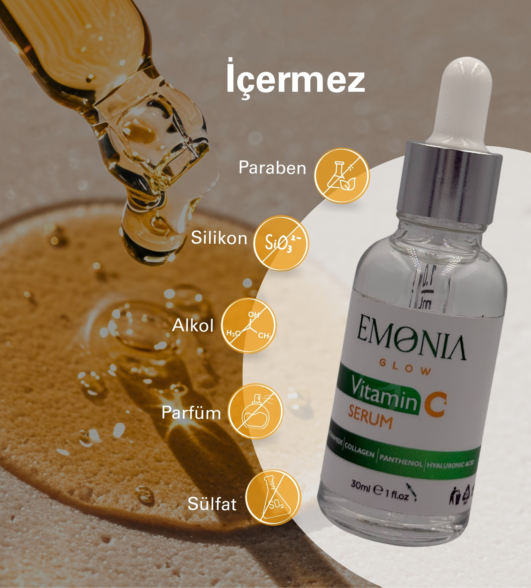 EMΟNIA Glow Vitamin C Serum (30 ml)